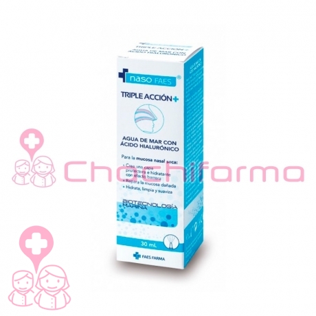 Naso Faes triple accion+ sequedad nasal con ácido Hialurónico 30 ml
