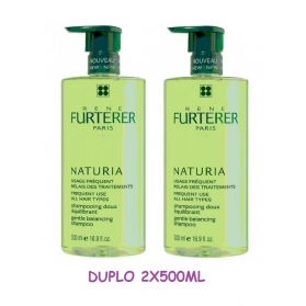 Rene Furterer Naturia champú duplo 2X500 ml 50% descuento en la 2ª unidad