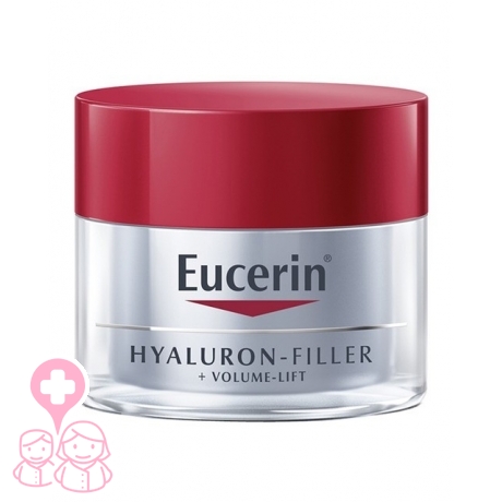 Saco Superior álbum Eucerin Hyaluron Filler Volume-Lift crema de noche anti-edad 50 ml