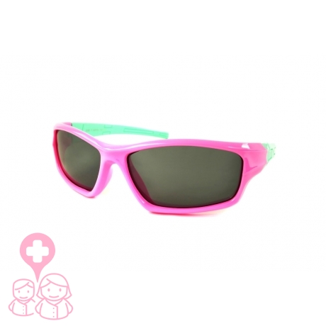 Farmamoda gafa de sol infantil polarizada ref s801 rosa y verde