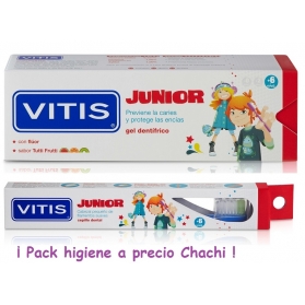 Vitis junior pack gel+cepillo