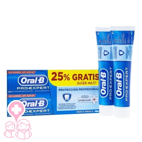 Oral-B DUPLO Pro Expert protección profesional pasta dentífrica 2x125 ml
