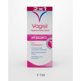 Vagisil duplo phbalance higiene íntima diaria con gynoprebiotic 2 x 250 ml