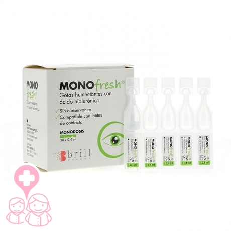 MonoFresh lágrimas artificiales con ácido Hialurónico 30 monodosis