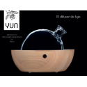 Pranarom difusor yun en madera de arce con luz y música