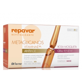 Repavar Revitalizante Metaglicanos Anti-Age + CellRenew 15+15 ampollas