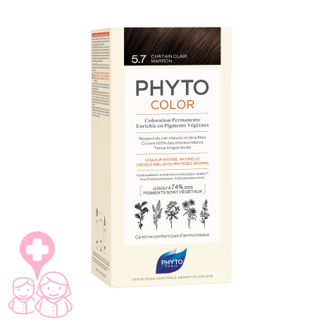 PhytoColor 5.7 Castaño Marrón Claro tinte todo tipo de cabellos