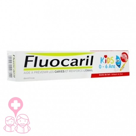 Fluocaril Kids gel sabor fresa 0-6 años 50 ml