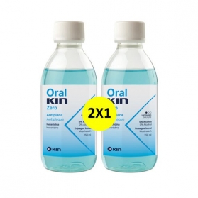 Oral kin zero duplo colutorio 2x500 ml sin alcohol