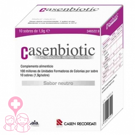Casenbiotic probiótico 10 sobres con lactobacillus reuteri protectis