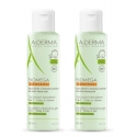 A-derma duplo exomega control gel limpiador 2 en 1 cabello y cuerpo 2 x 500 ml