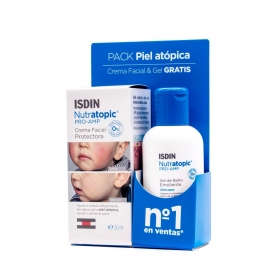 Nutratopic Pro-AMP crema facial 50 ml + Nutratopic gel de baño 100 ml