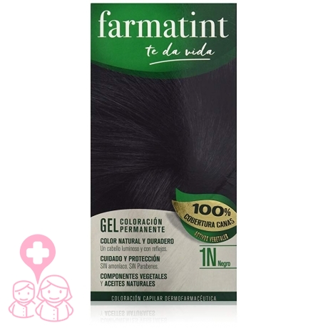 Farmatint 1n negro tinte para cabello 150 ml