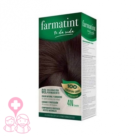 Farmatint 4n castaño tinte para cabello 150 ml