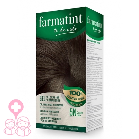 Farmatint 5n castaño claro tinte para cabello 150 ml