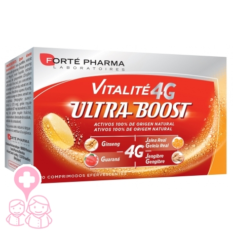 Forté pharma vitalité 4g ultra boost energía a tope 6 comprimidos efervescentes