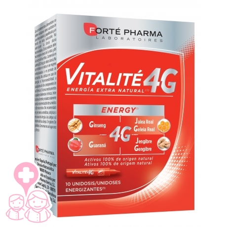 Forté pharma energy vitalité 4g  10 unidosis fatiga y vigor