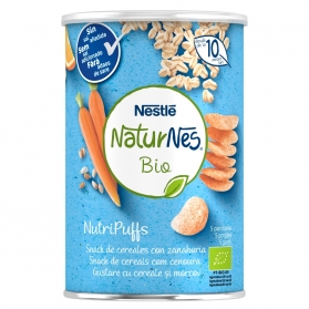 Naturnes bio nutripuffs cereales con zanahoria 35 g