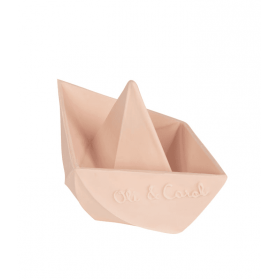 Oli and Carol Origami Boat Nude juguete de baño caucho Natural 100 % Hevea Ecológico