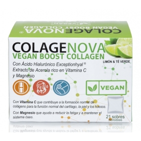 Colagenova Vegan Boost colágeno Vegetal Limón y Té verde 21 sobres