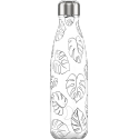 Chilly´s bottle line art leaves botella termo de acero inoxidable 500 ml