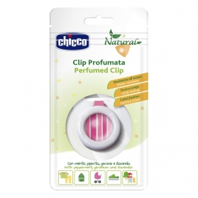 Chicco clip Antimosquitos Perfumado con Menta, Geranio y Lavanda Naranja