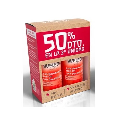 Weleda DUPLO desodorante de Granada 24H roll-on 50 ml
