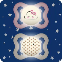 Chupete Mam Perfect Night: Comodidad y seguridad para bebés. Diseño rosa.