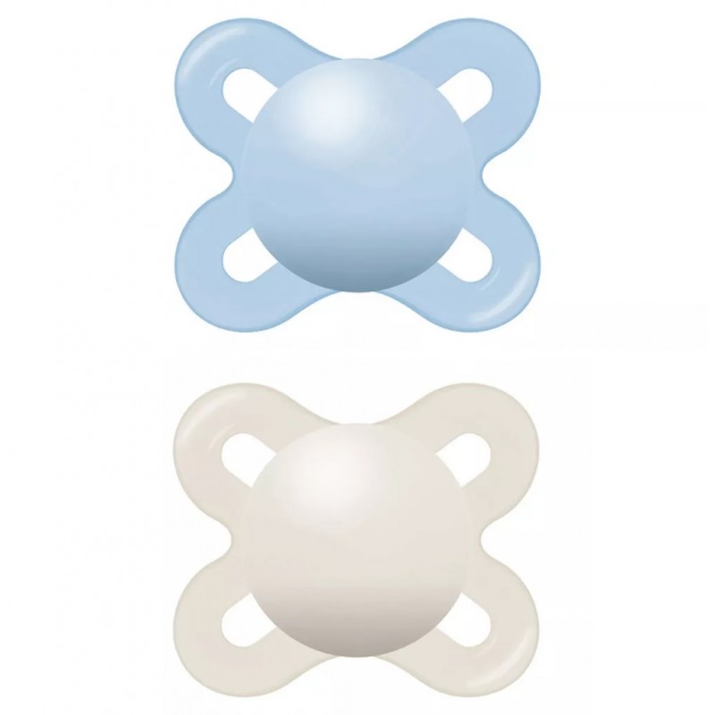 MAM Chupete de silicona, Azul, 2 Unidad (Paquete de 1) : : Bebé