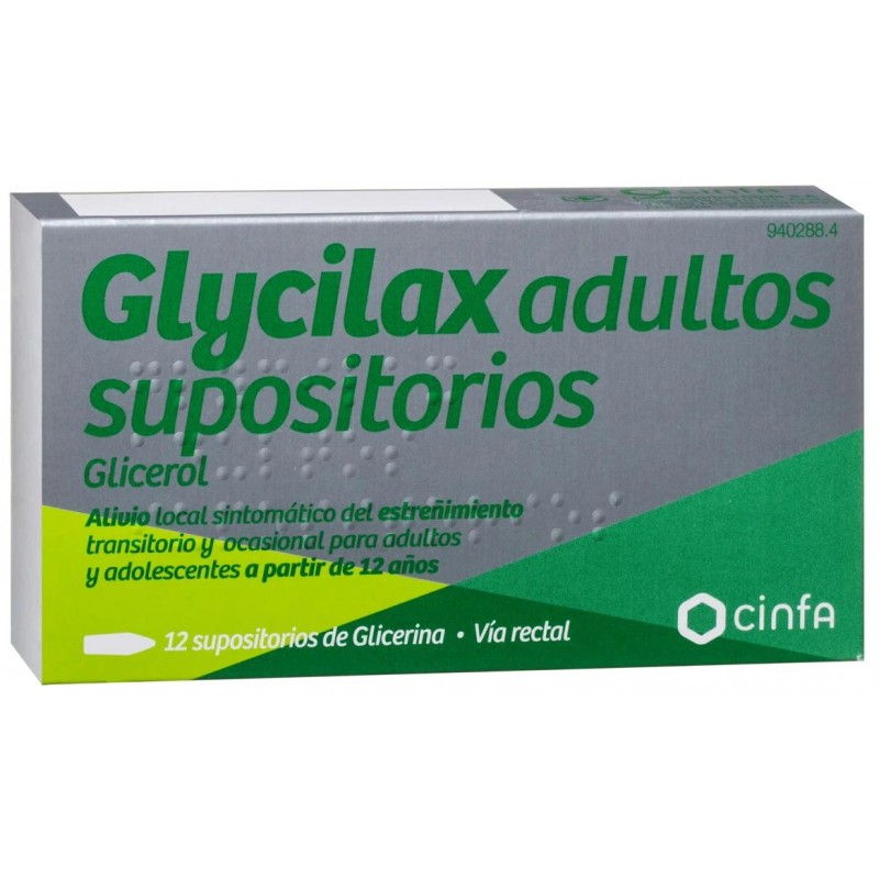 Glycilax Adultos 3,31 G 12 Supositorios