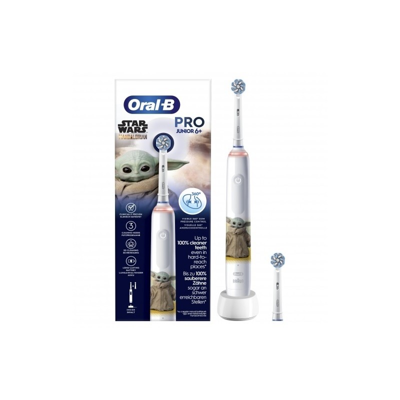 Oral-B Cepillo Dental Eléctrico Recargable Pro 3 Junior 6+ Box 1 Unidad  STAR WARS