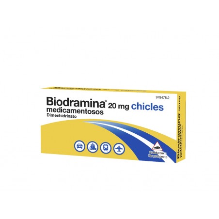 Biodramina 20 mg 6 Chicles...